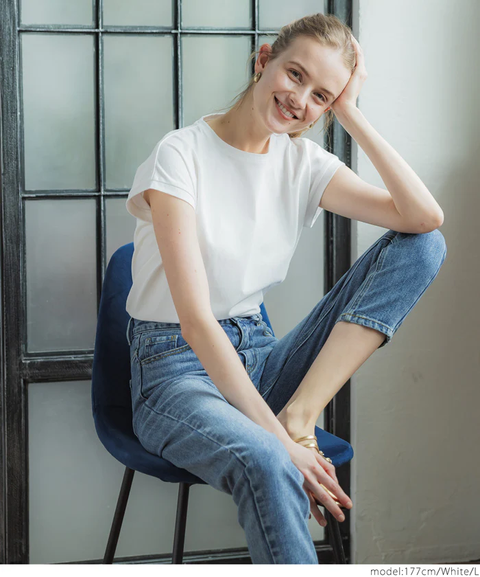 COTTON from the U.S.フレンチスリーブTシャツ レディース メール便可 - Image 10