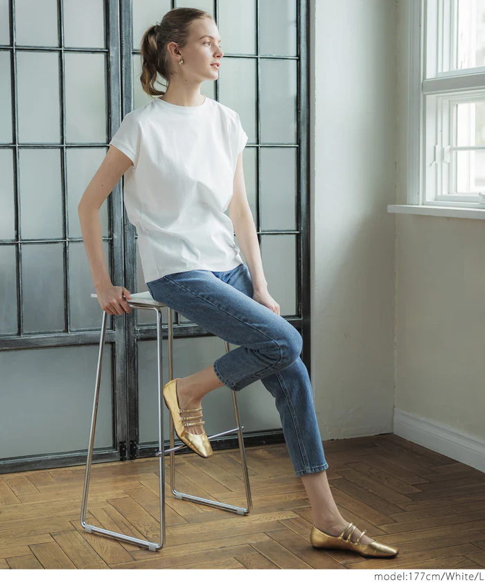 COTTON from the U.S.フレンチスリーブTシャツ レディース メール便可 - Image 11