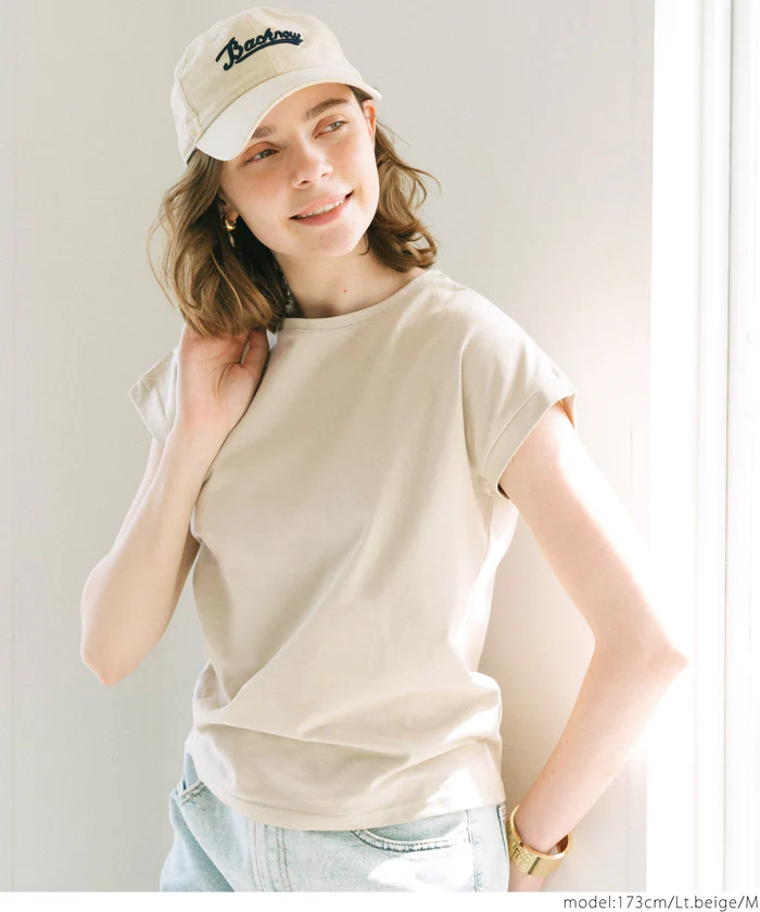 COTTON from the U.S.フレンチスリーブTシャツ レディース メール便可 - Image 17
