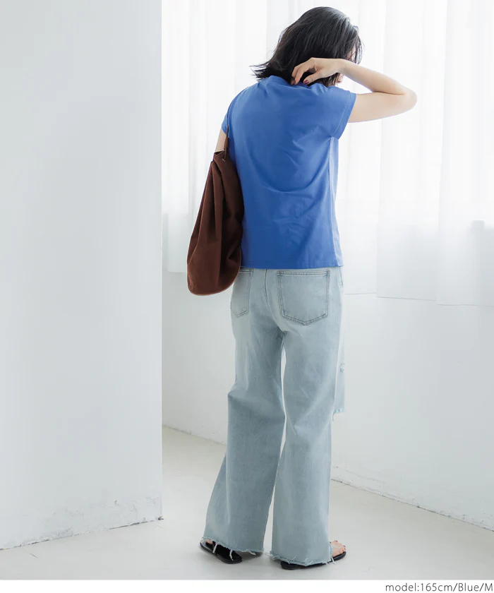 COTTON from the U.S.フレンチスリーブTシャツ レディース メール便可 - Image 19
