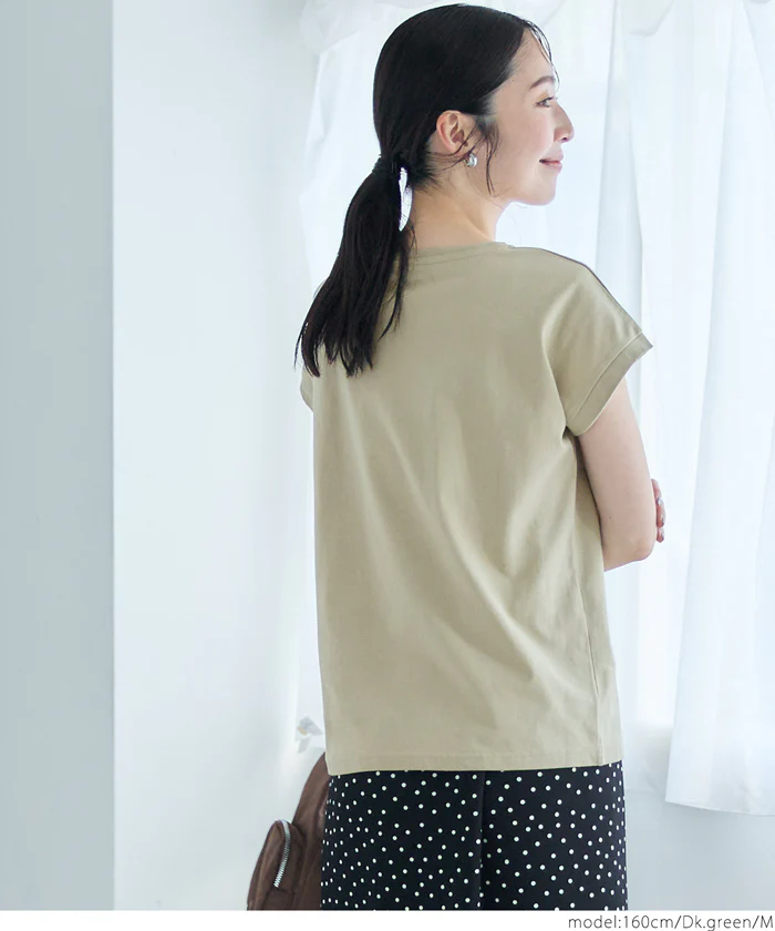 COTTON from the U.S.フレンチスリーブTシャツ レディース メール便可 - Image 5