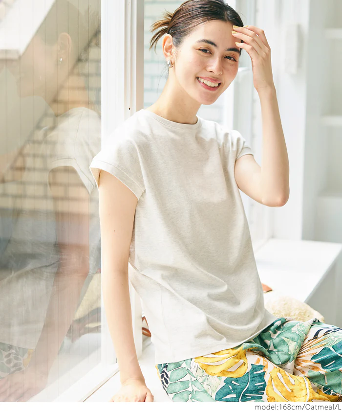 COTTON from the U.S.フレンチスリーブTシャツ レディース メール便可 - Image 7