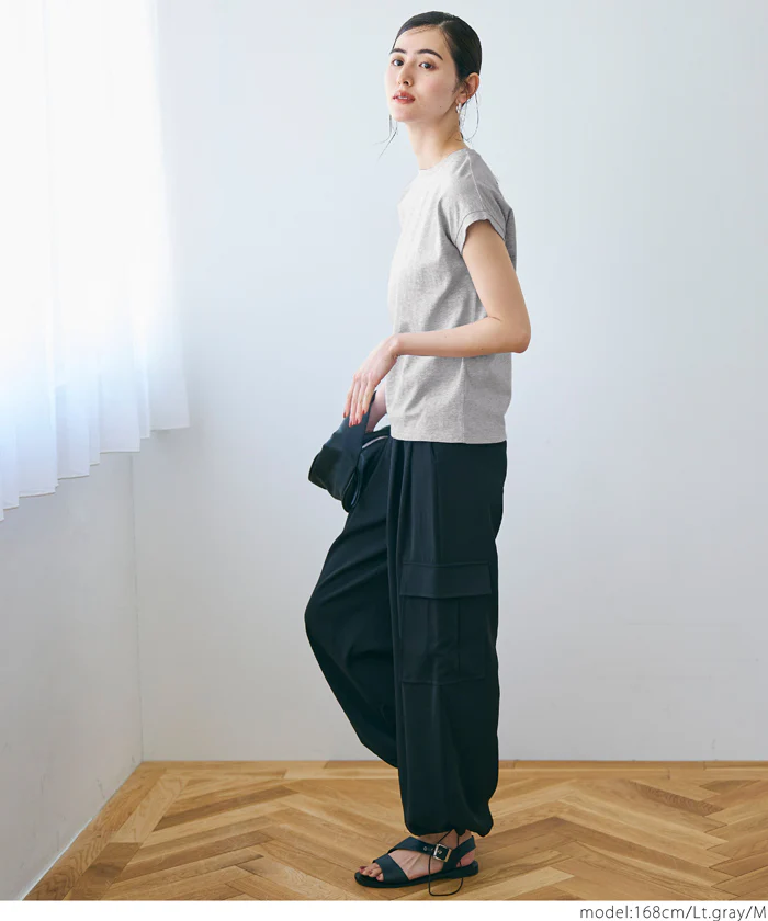 COTTON from the U.S.フレンチスリーブTシャツ レディース メール便可 - Image 9