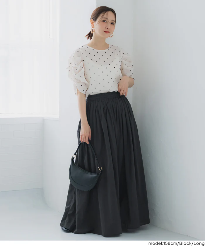 コットンボイルフレアスカート レディース メール便不可 - Image 9