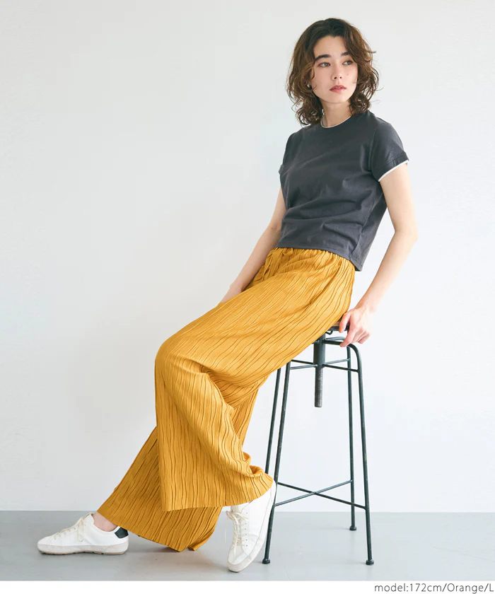 ウェーブプリーツパンツ レディース メール便可 - Image 16
