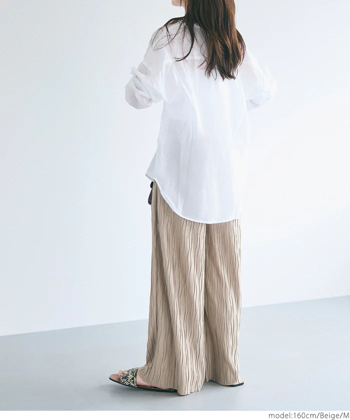 ウェーブプリーツパンツ レディース メール便可 - Image 6