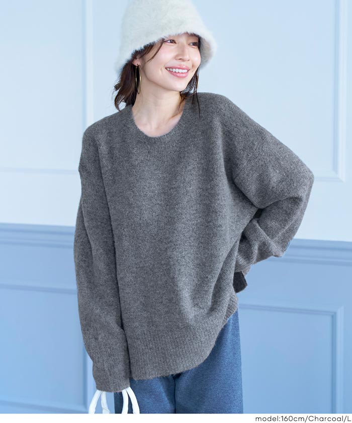 セール★1990円→990円 ふあふあヤク風 クルーネックニット レディース メール便不可 - Image 20