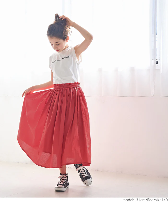 セール★1690円→550円 コットンボイルフレアスカート キッズ メール便可 coca コカ - Image 3
