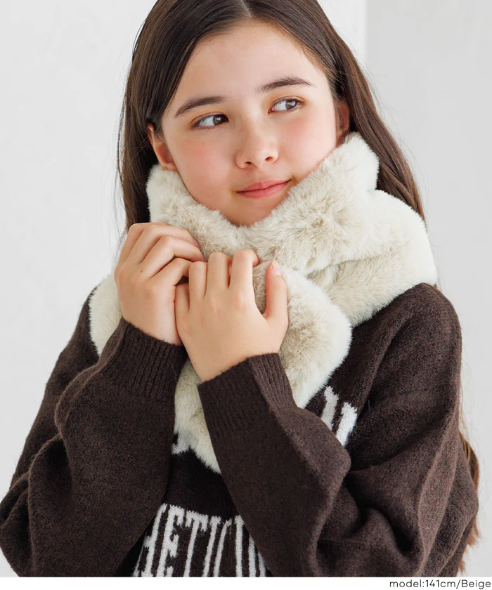 親子お揃いフェイクファーティペット キッズ メール便不可 - Image 6