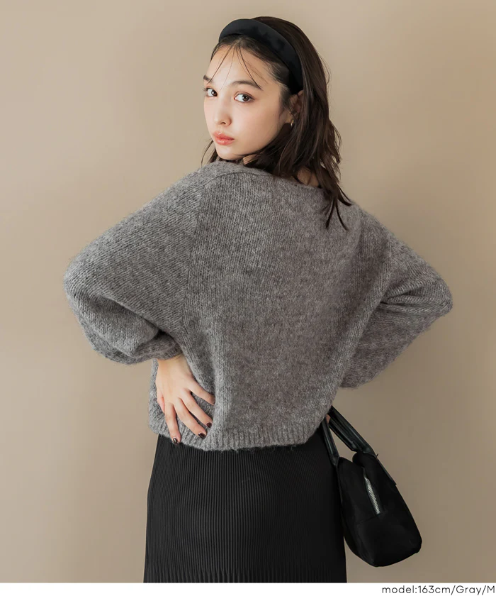 セール★1990円→990円Vネックニットトップス レディース メール便不可 coca コカ - Image 11