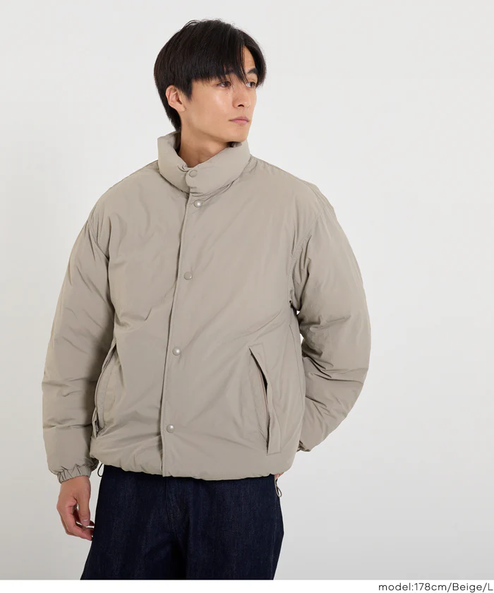 セール★5990円→2990円 ナイロンタッサー中綿スタンドジャケット メンズ メール便不可 - Image 6