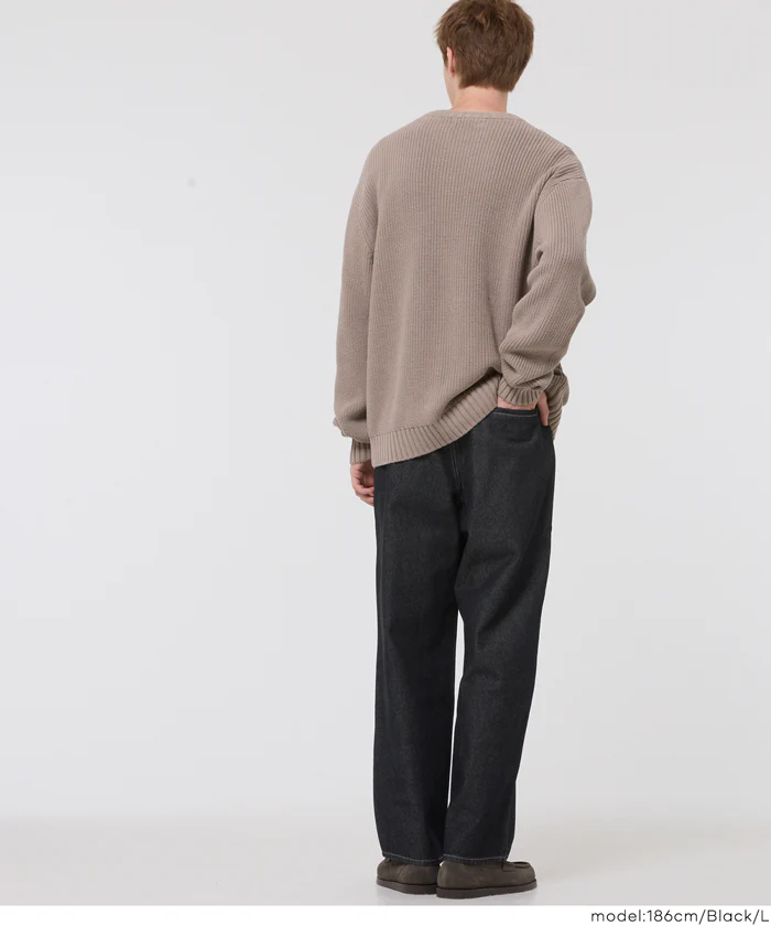 ツータックテーパードデニムパンツ メンズ メール便不可 - Image 10