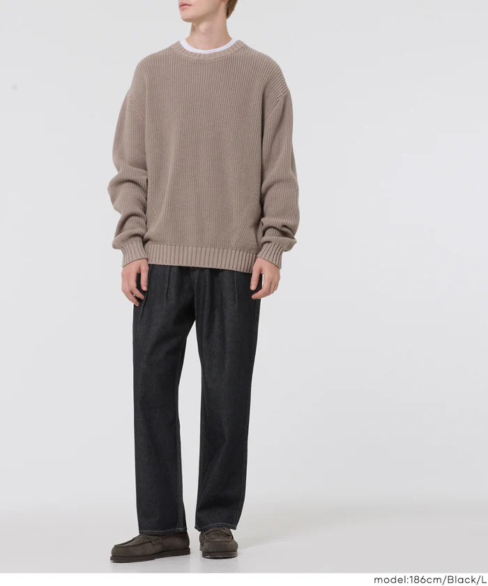 ツータックテーパードデニムパンツ メンズ メール便不可 - Image 11
