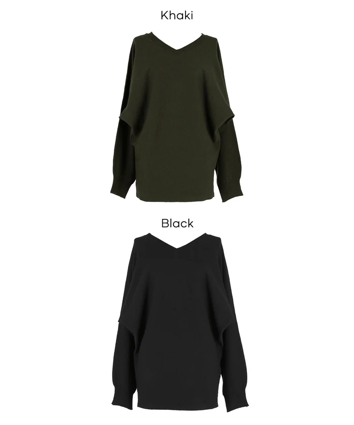 セール★2490円→990円Vネックニットチュニック レディース メール便可 - Image 17