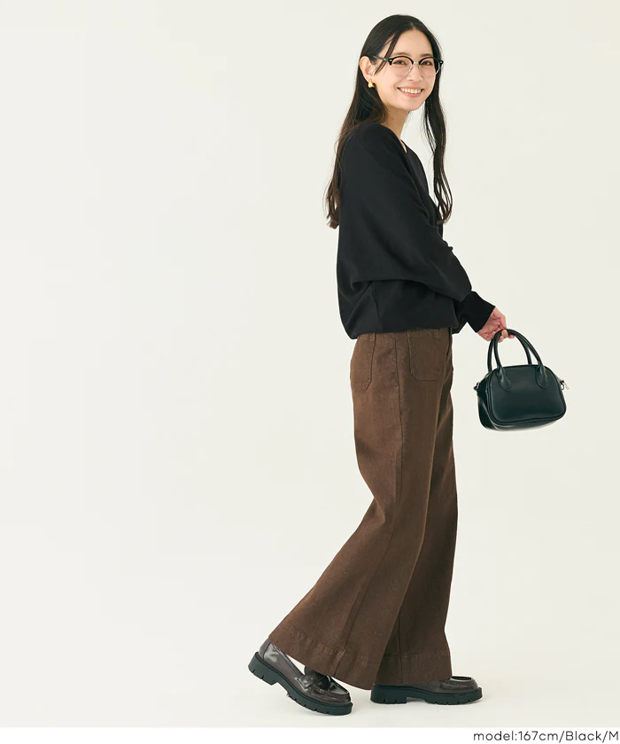 セール★2490円→990円Vネックニットチュニック レディース メール便可 - Image 4