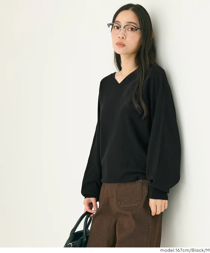 セール★2490円→990円Vネックニットチュニック レディース メール便可 - Image 6