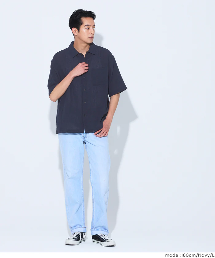 楊柳半袖シャツ メンズ メール便不可 - Image 10