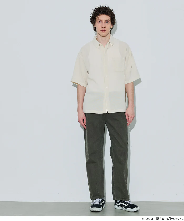 楊柳半袖シャツ メンズ メール便不可 - Image 2