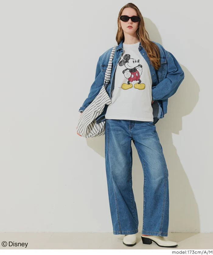 【ディズニー】ウォッシュドTシャツ レディース メール便不可 - Image 2