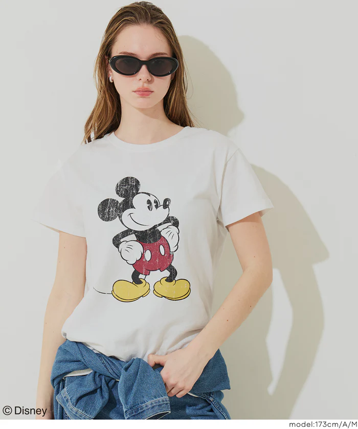 【ディズニー】ウォッシュドTシャツ レディース メール便不可 - Image 3