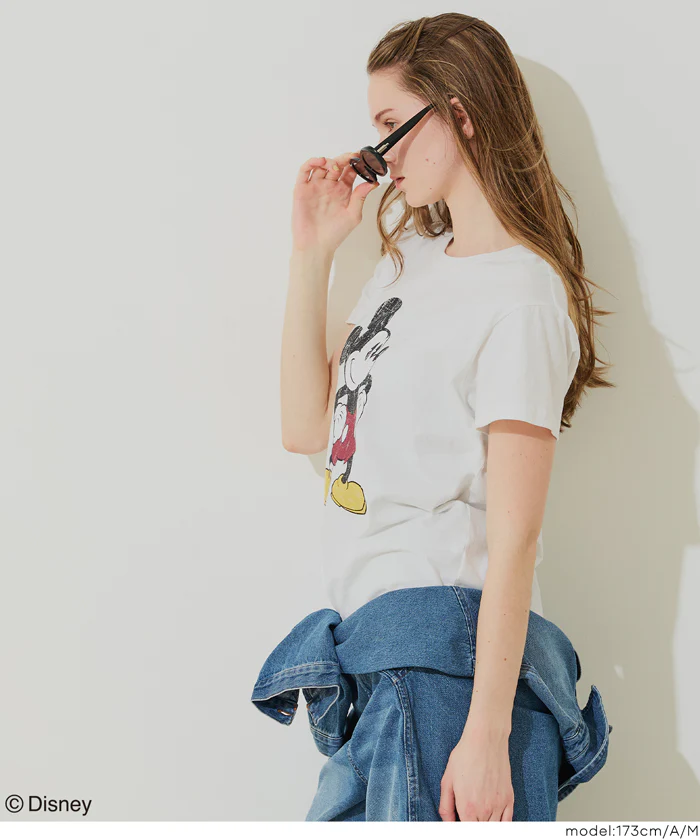 【ディズニー】ウォッシュドTシャツ レディース メール便不可 - Image 4
