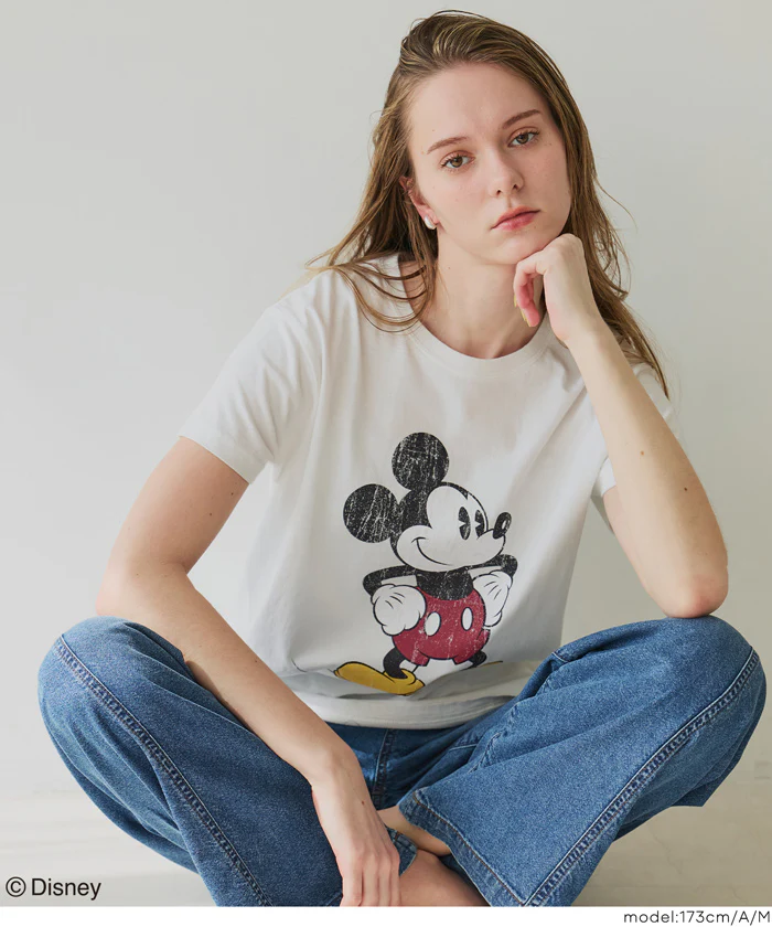 【ディズニー】ウォッシュドTシャツ レディース メール便不可 - Image 5