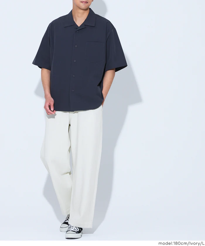 ツイルワイドストレートパンツ メンズ メール便不可 - Image 11