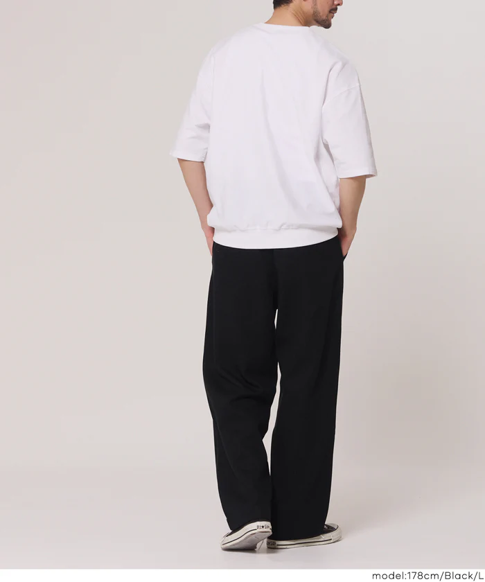 ツイルワイドストレートパンツ メンズ メール便不可 - Image 4