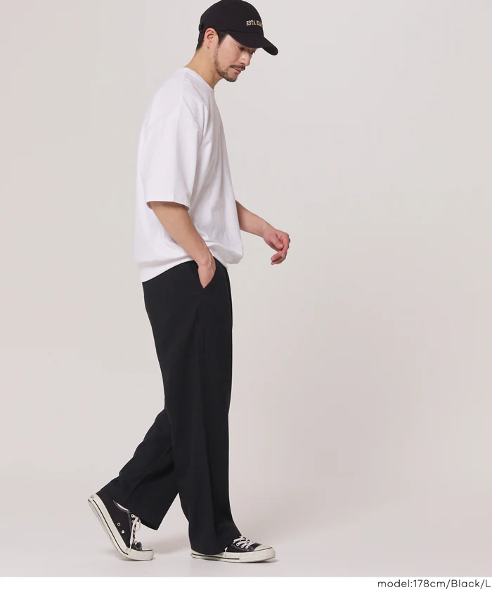 ツイルワイドストレートパンツ メンズ メール便不可 - Image 6