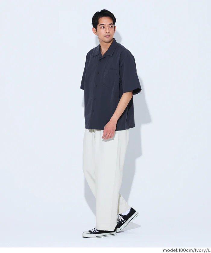ツイルワイドストレートパンツ メンズ メール便不可 - Image 9