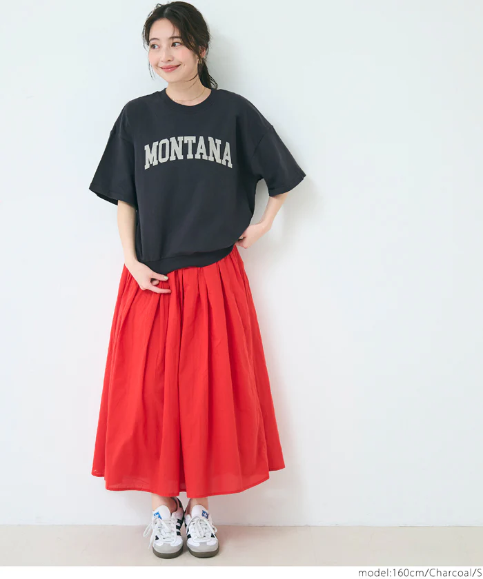 セール★1690円→990円 半袖ミニ裏毛スウェットトップス レディース メール便不可 - Image 10
