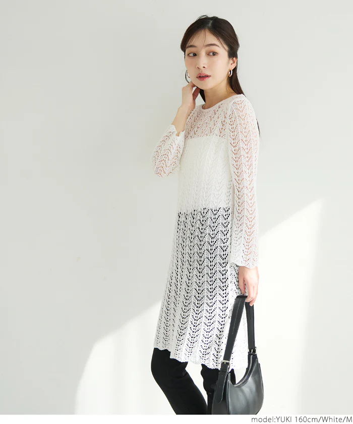 セール★2490円→110円 クロシェニットワンピース レディース メール便不可 - Image 12