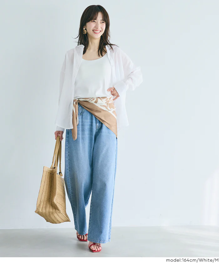 GW限定セール★ ガーゼシャツ レディース メール便可 - Image 3