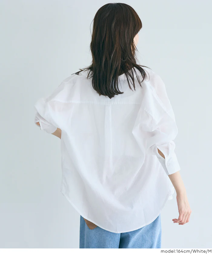 GW限定セール★ ガーゼシャツ レディース メール便可 - Image 4