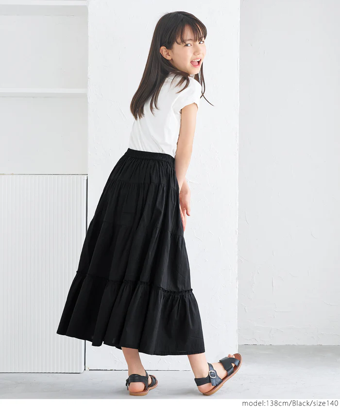 親子お揃いティアードスカート キッズ メール便不可 - Image 11