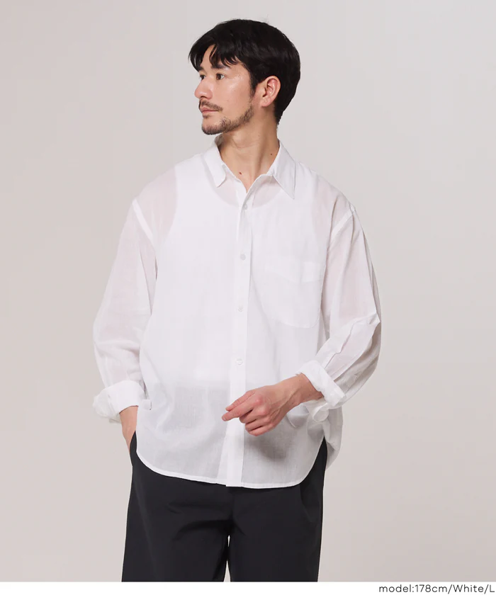 ガーゼシャツ メンズ メール便不可 - Image 7