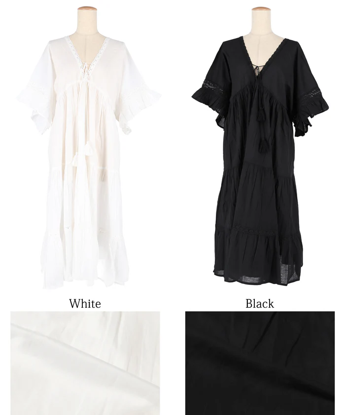 セール★3690円→2990円 Vネックレースワンピース レディース メール便不可 - Image 16