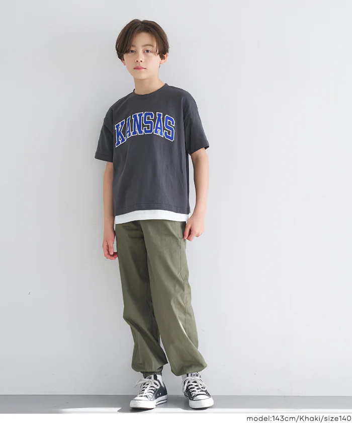 コットンリップストップジョガーパンツ キッズ メール便不可 - Image 12