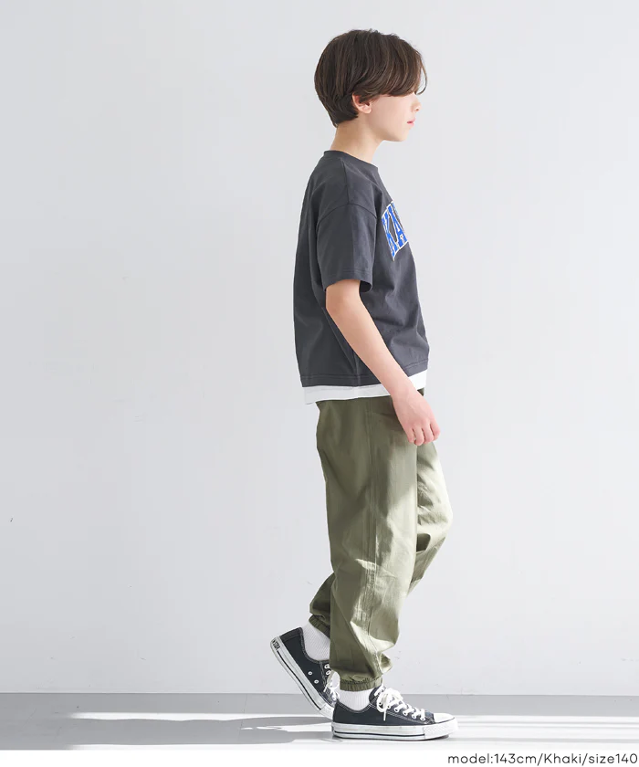コットンリップストップジョガーパンツ キッズ メール便不可 - Image 15