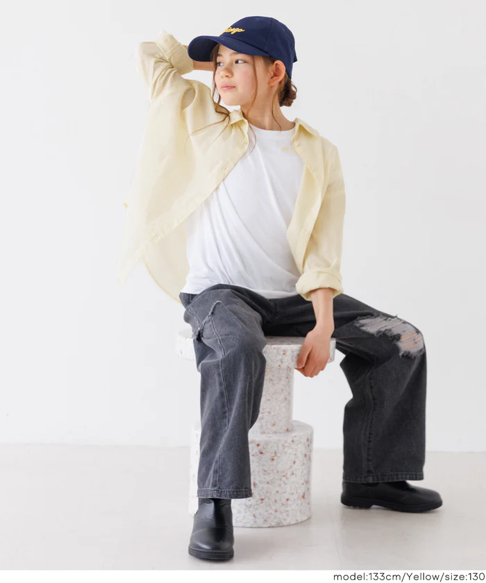親子お揃いガーゼシャツ キッズ メール便可 - Image 13