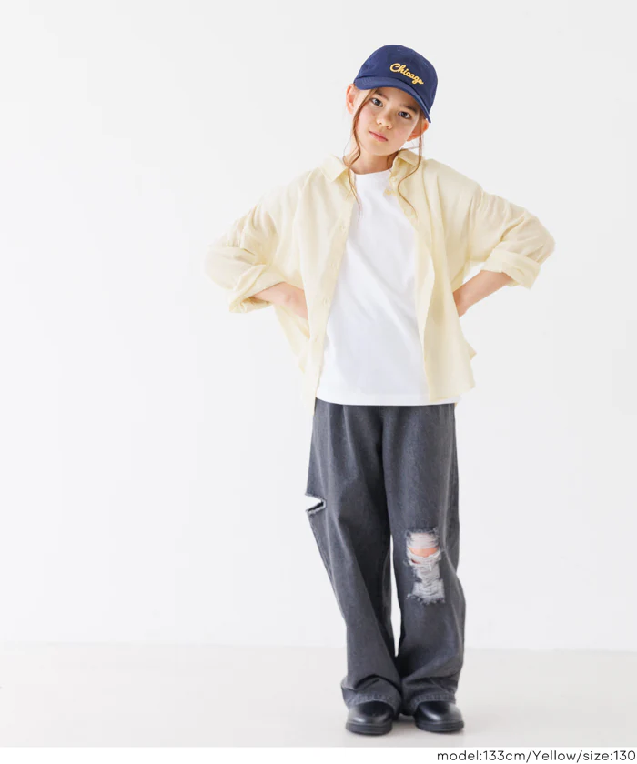 親子お揃いガーゼシャツ キッズ メール便可 - Image 15