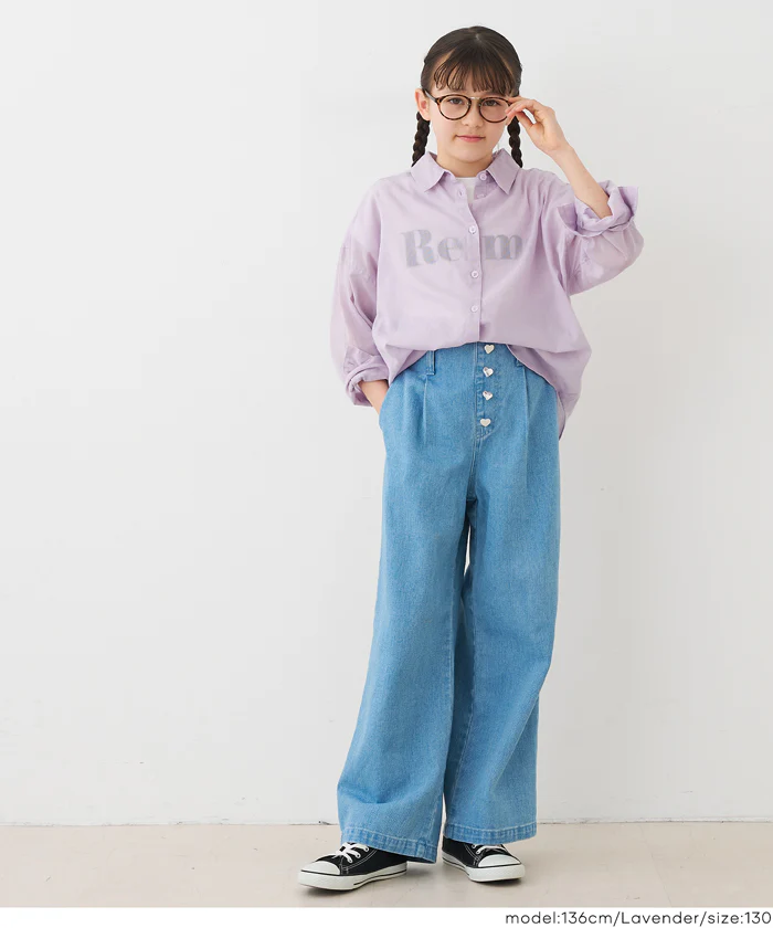 親子お揃いガーゼシャツ キッズ メール便可 - Image 9