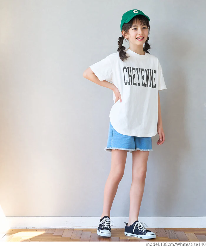 WEB限定セール ★990円→110円親子お揃いテールカットカレッジビッグTシャツ キッズ メール便可 - Image 2