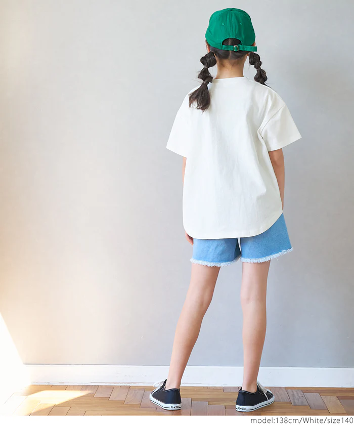 WEB限定セール ★990円→110円親子お揃いテールカットカレッジビッグTシャツ キッズ メール便可 - Image 4