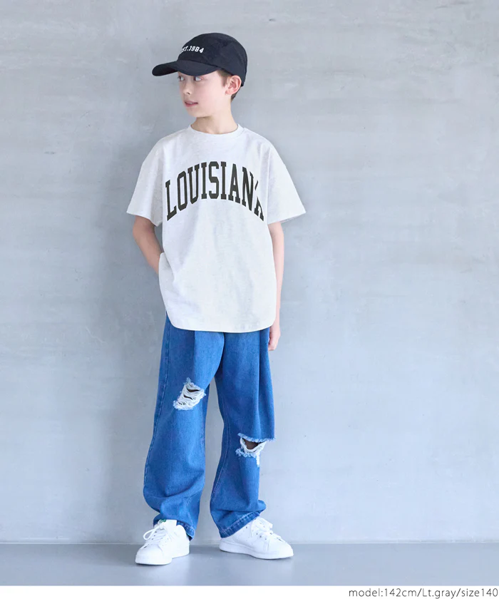WEB限定セール ★990円→110円親子お揃いテールカットカレッジビッグTシャツ キッズ メール便可 - Image 6