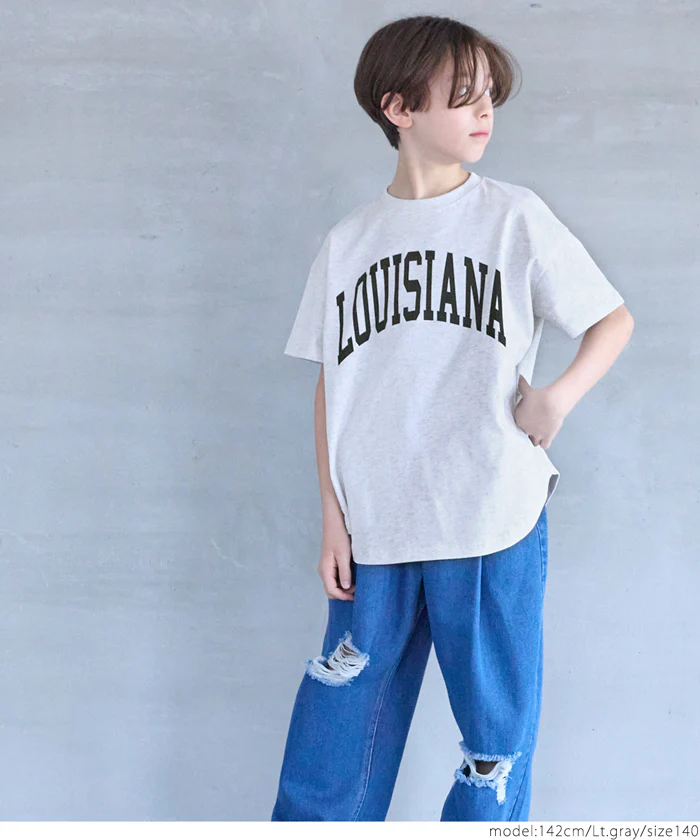 WEB限定セール ★990円→110円親子お揃いテールカットカレッジビッグTシャツ キッズ メール便可 - Image 9