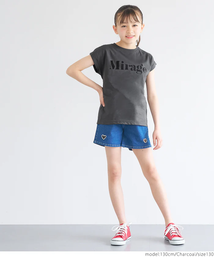 WEB限定セール★790円→110円 親子お揃いフレンチスリーブロゴプリントTシャツ キッズ メール便可 coca コカ - Image 4
