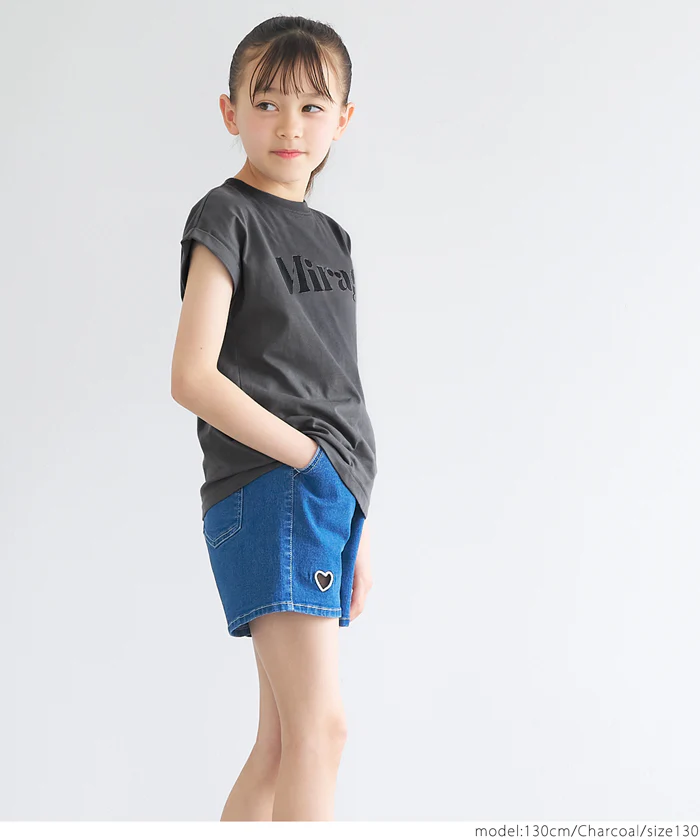 WEB限定セール★790円→110円 親子お揃いフレンチスリーブロゴプリントTシャツ キッズ メール便可 coca コカ - Image 5