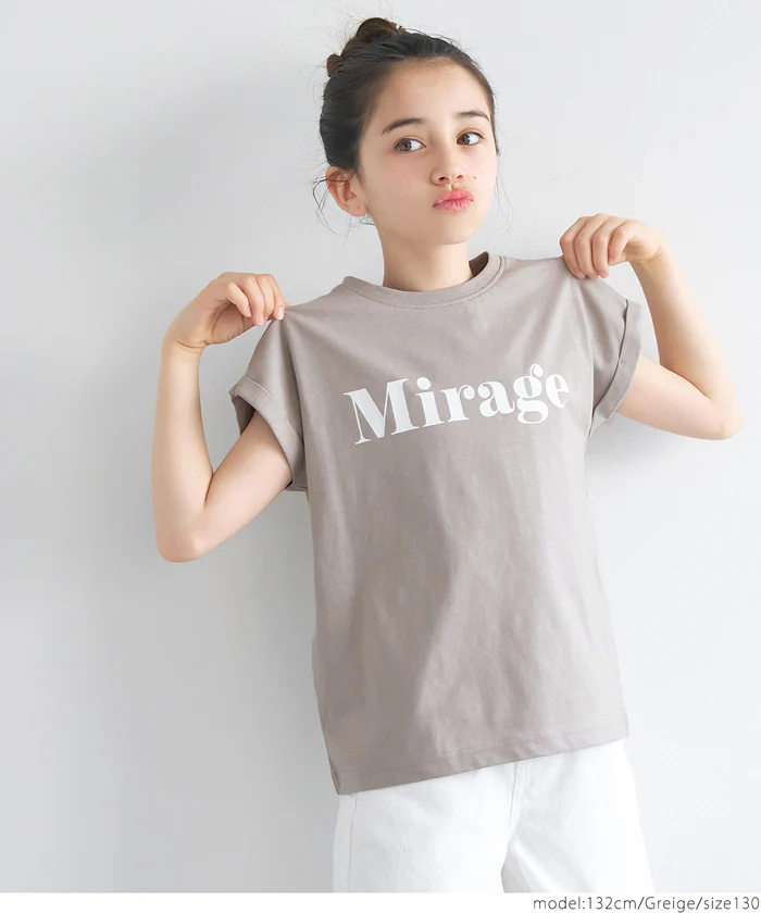 WEB限定セール★790円→110円 親子お揃いフレンチスリーブロゴプリントTシャツ キッズ メール便可 coca コカ - Image 6