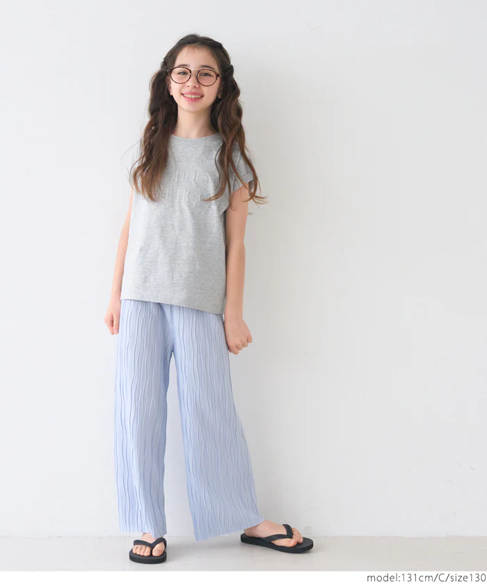 セール★790円→590円 フレンチスリーブロゴTシャツ キッズ メール便不可 - Image 2